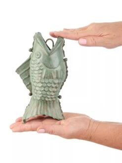 Fish Pure Copper Rain Chain, 8.5' 13 Fish Pure Copper Rain Chain, 8.5' -Outdoor Garden Store 8600209 06V tif