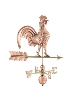 Rooster Copper Weathervane -Outdoor Garden Store 8600283 04v