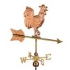 Rooster Garden Copper Weathervane With Pole -Outdoor Garden Store 8600284 03v rooster garden copper weathervane pole