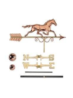 Galloping Horse Copper Weathervane -Outdoor Garden Store 8600346 04v