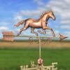 Galloping Horse Copper Weathervane -Outdoor Garden Store 8600346 06v galloping horse copper weathervane