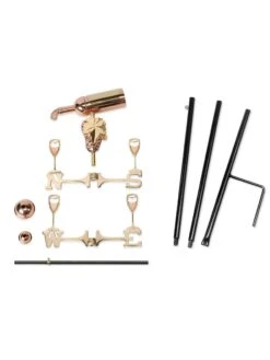 Wine Bottle Cottage Garden Weathervane With Pole 6 Wine Bottle Cottage Garden Weathervane With Pole -Outdoor Garden Store 8600384 01v