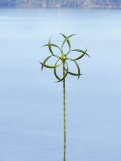 Feather Staked Wind Spinner, 15" 11 Feather Staked Wind Spinner, 15" -Outdoor Garden Store 8600479 03v feather staked wind spinner 15 inch green
