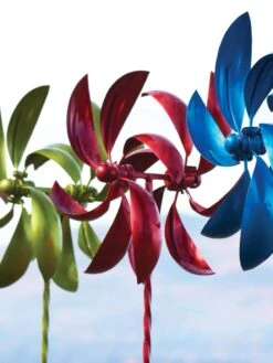 Feather Staked Wind Spinner, 22" -Outdoor Garden Store 8600480 01V tif