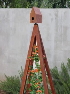 Bird Bungalow + Akoris Garden Tuteur Sr. -Outdoor Garden Store 8600538 06v bird bungallow akoris garden tuteur oxide 1