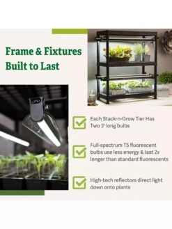 Stack-n-Grow Lights - 2-Tier System -Outdoor Garden Store 8608905 7