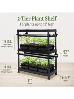 LED Stack-n-Grow Lights - 2-Tier System -Outdoor Garden Store 8608906 1