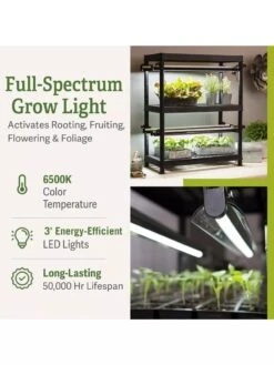 LED Stack-n-Grow Lights - 2-Tier System -Outdoor Garden Store 8608906 2