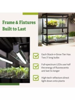 LED Stack-n-Grow Lights - 2-Tier System -Outdoor Garden Store 8608906 7