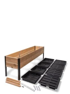 Self-Watering Elevated Planter Box, 2' X 8' -Outdoor Garden Store 8608960 2297 tif