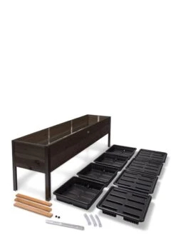 Self-Watering Eco-Stained Elevated Planter Box, 2' X 8' 33 Self-Watering Eco-Stained Elevated Planter Box, 2' X 8' -Outdoor Garden Store 8608967 4297 tif