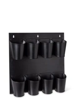 8 Pot Metal Wall Planter -Outdoor Garden Store 8609089 9666 tif