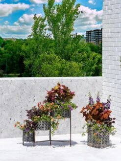 Galvanized Grow Bag Triple Planters With Stand 13 Galvanized Grow Bag Triple Planters With Stand -Outdoor Garden Store 8609180 0344 tif 1