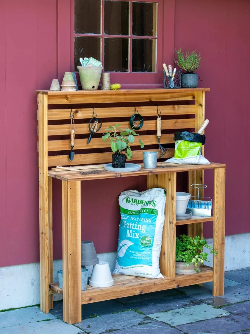 Gardener’s Supply Tall Cedar Potting Bench 2 Gardener’s Supply Tall Cedar Potting Bench