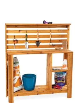 Gardener’s Supply Tall Cedar Potting Bench 7 Gardener’s Supply Tall Cedar Potting Bench -Outdoor Garden Store 8609185 4391 tif