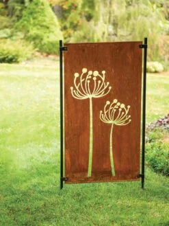 Queen Anne's Lace Corten Steel Screen -Outdoor Garden Store 8609526 00526 tif