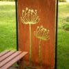 Queen Anne's Lace Corten Steel Screen -Outdoor Garden Store 8609526 0515 tif