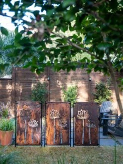 Queen Anne's Lace Corten Steel Screen -Outdoor Garden Store 8609526 6301 tif