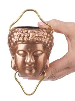Buddha Copper Rain Chains, 8.5' -Outdoor Garden Store 8610105 02v