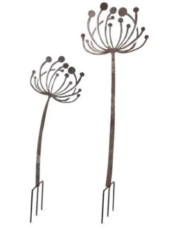 Queen Anne's Lace Garden Stake Set Of 2 -Outdoor Garden Store 8610210 8091 tif