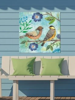 Floral Flight Outdoor Wall Art -Outdoor Garden Store 8610224 02v