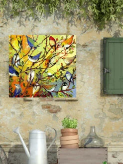 Birds Of A Feather Outdoor Wall Art 5 Birds Of A Feather Outdoor Wall Art -Outdoor Garden Store 8610265 02v
