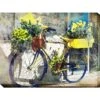 Blue And Yellow Bike Outdoor Wall Art, -Outdoor Garden Store 8610268 01v outdoor wall art blue and yellow bike