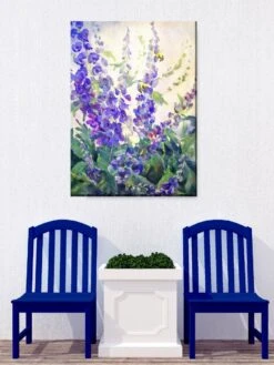 Blue Delphi Outdoor Wall Art 5 Blue Delphi Outdoor Wall Art -Outdoor Garden Store 8610270 02v