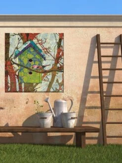Birdie's Home Outdoor Wall Art, -Outdoor Garden Store 8610293 02v