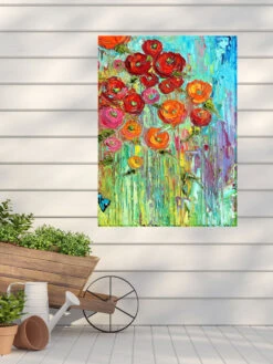 Poppies Outdoor Wall Art 5 Poppies Outdoor Wall Art -Outdoor Garden Store 8610295 01v