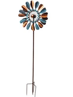Metallic Leaf Wind Spinner 8 Metallic Leaf Wind Spinner -Outdoor Garden Store 8610441 1254 tif