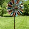 Metallic Leaf Wind Spinner -Outdoor Garden Store 8610441 152 tif