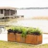 Corten Steel Modular Raised Bed, 2'x6' 2 Corten Steel Modular Raised Bed, 2'x6' -Outdoor Garden Store 8610703 0023 tif