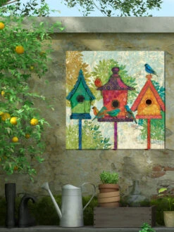 Three Neighbors Outdoor Wall Art