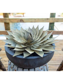 Desert Steel Spiral Aloe Sculpture 16 Desert Steel Spiral Aloe Sculpture -Outdoor Garden Store 8610750 02v