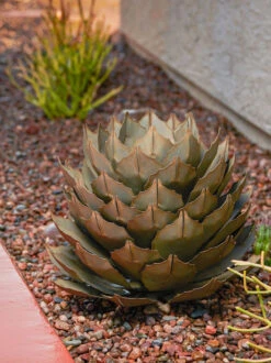 Desert Steel Artichoke Agave Sculpture -Outdoor Garden Store 8610761 042v