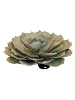 Desert Steel Blue Rose Succulent Sculpture -Outdoor Garden Store 8610765 01v desert steel blue rose succulent medium