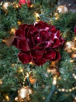 Desert Steel Ruby Rose Succulent Sculpture, Small 7 Desert Steel Ruby Rose Succulent Sculpture, Small -Outdoor Garden Store 8610767 02v