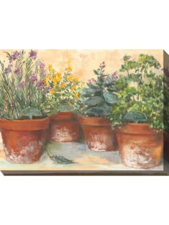 Herb Pots Outdoor Wall Art -Outdoor Garden Store 8610781 01v