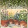 Herb Pots Outdoor Wall Art -Outdoor Garden Store 8610781 02v herb pots outdoor wall art