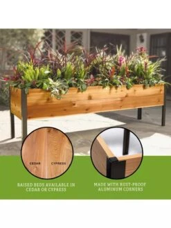 Elevated Planter Box, 2' X 8' -Outdoor Garden Store 8610895 3