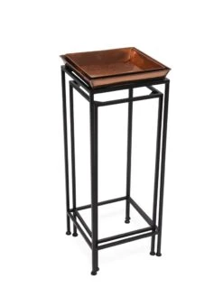 Square Nesting Plant Stands With Trays, Set Of 2 -Outdoor Garden Store 8611014 001 tif