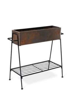 Rectangular Corten Planter And Stand -Outdoor Garden Store 8611028 1245 tif