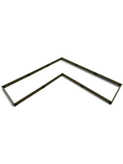 L-Shaped Composite Raised Bed, 12'x12' With 1" Boards -Outdoor Garden Store 8611162 02v l shaped raised garden beds 12 x 12 with 1 inch boards uptown brown