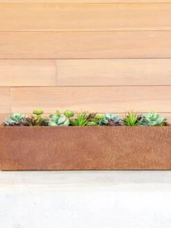 Veradek Metallic Series Corten Steel Window Box Planter, 36" 9 Veradek Metallic Series Corten Steel Window Box Planter, 36" -Outdoor Garden Store 8611609 04V tif
