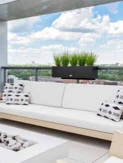 Veradek Metallic Series Railing Planters -Outdoor Garden Store 8611610 06v