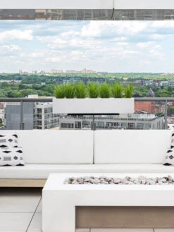 Veradek Metallic Series Railing Planters -Outdoor Garden Store 8611612 27v