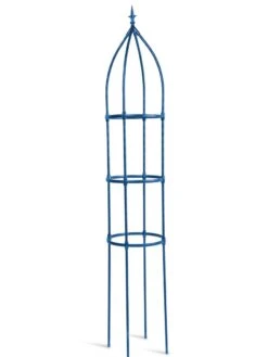Fleur De Lis Obelisk, 86.8" -Outdoor Garden Store 8611664 03760 tif