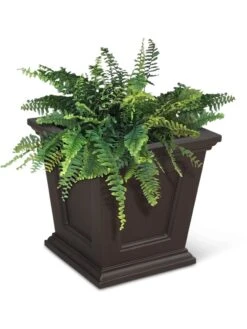 Fairfield Self-Watering Square Planter, 16” X 16” -Outdoor Garden Store 8611695 04V tif