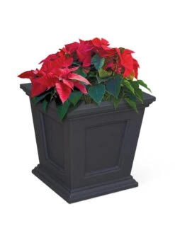 Fairfield Self-Watering Square Planter, 16” X 16” -Outdoor Garden Store 8611695 13V tif
